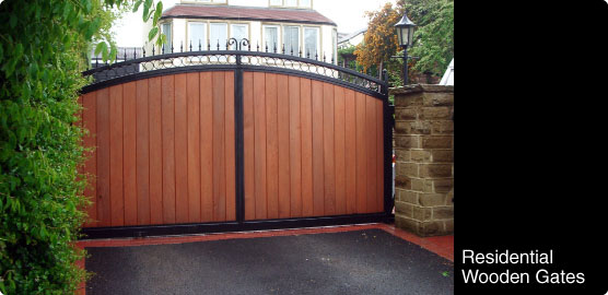 Automated Residential Wooden Gates